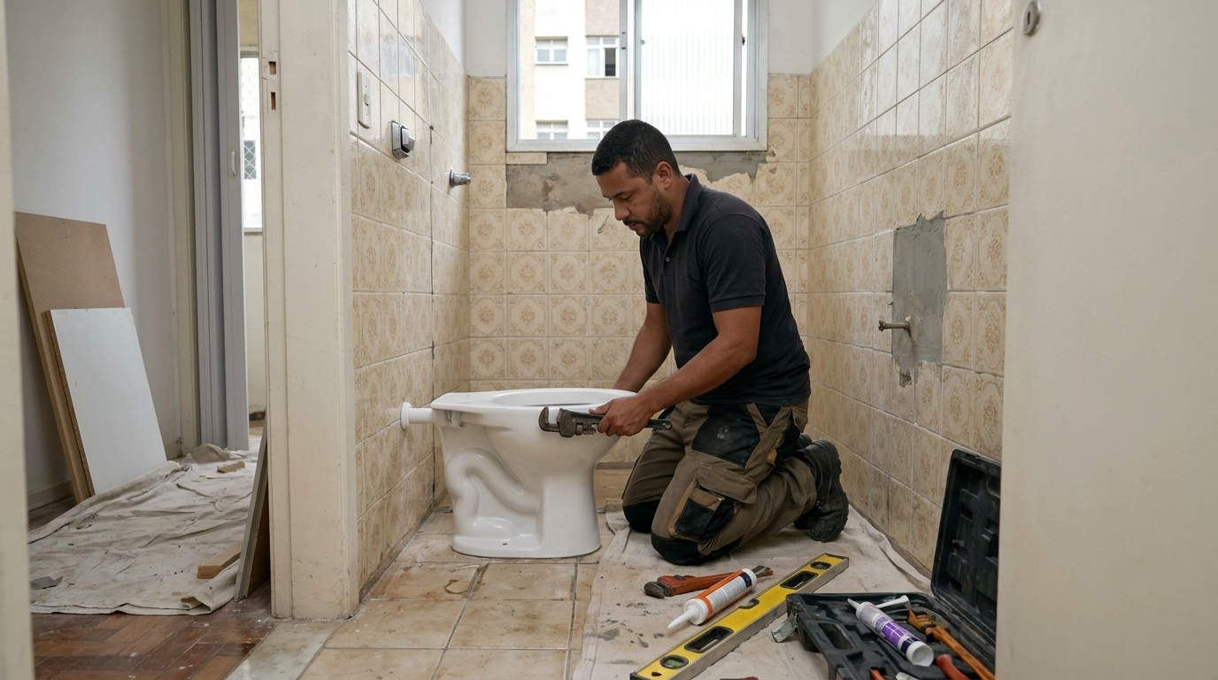 Reforço de vedação sanitária em Guarapari-ES